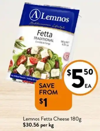 Foodworks Lemnos Fetta Cheese offer