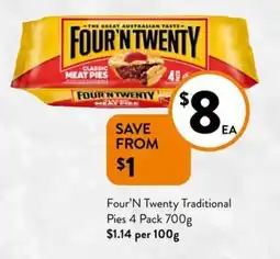 Foodworks Four'n twenty offer