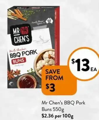 Foodworks Mr Chen's BBQ Pork Buns offer