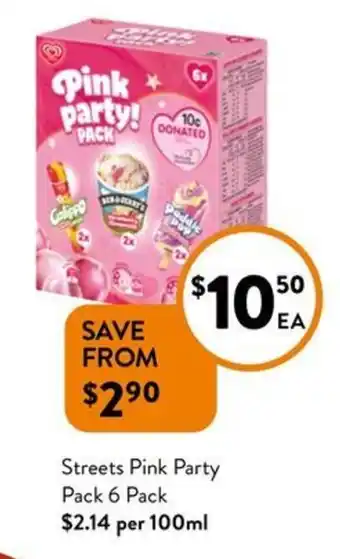 Foodworks Streets Pink Party Pack offer