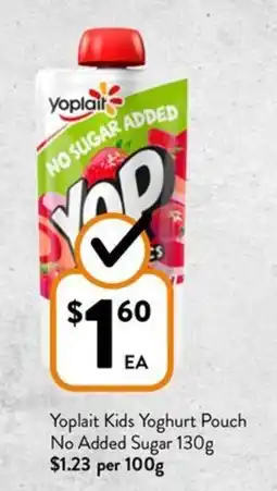 Foodworks Kids Yoghurt Pouch offer