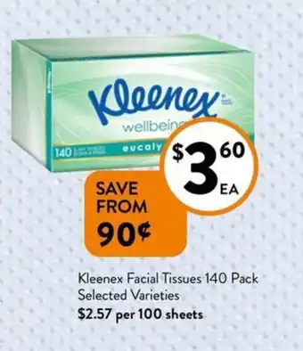 Foodworks Facial tissues offer