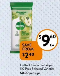 Foodworks Disinfectant Wipes offer