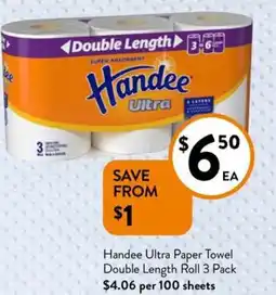 Foodworks Ultra Paper Towel Double Length Roll offer