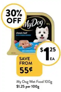 Foodworks Wet Food $1.25 per 100g offer