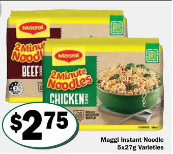 Friendly Grocer Instant Noodle Varieties offer