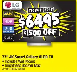 JB Hi-Fi 77" 4K Smart Gallery OLED TV offer