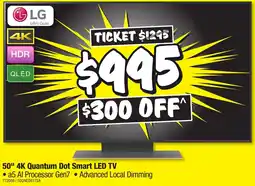 JB Hi-Fi 50" 4K Quantum Dot Smart LED TV offer