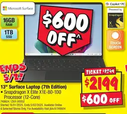 JB Hi-Fi 13" Surface Laptop (7th Edition) offer