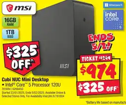 JB Hi-Fi Cubi NUC Mini Desktop offer