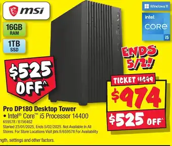 JB Hi-Fi Pro DP180 Desktop Tower offer