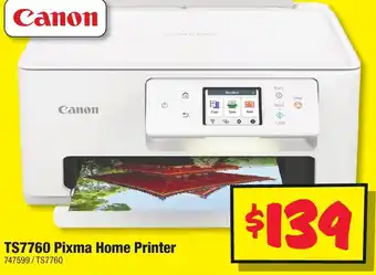 JB Hi-Fi TS7760 Pixma Home Printer offer