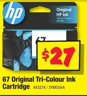 JB Hi-Fi 67 Original Tri-Colour Ink Cartridge offer