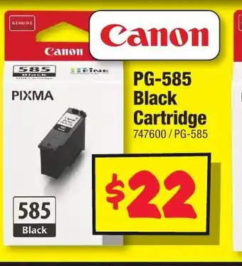 JB Hi-Fi PG-585 Black Cartridge offer