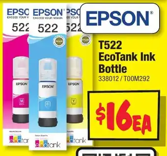 JB Hi-Fi T522 EcoTank Ink Bottle offer