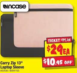 JB Hi-Fi Carry Zip 13" Laptop Sleeve offer