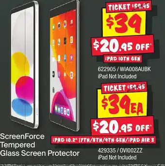 JB Hi-Fi ScreenForce Tempered Glass Screen Protector offer