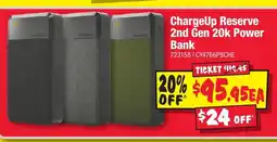 JB Hi-Fi ChargeUp Reserve 2nd Gen 20k Power Bank offer