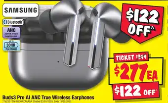 JB Hi-Fi Buds3 Pro AI ANC True Wireless Earphones offer