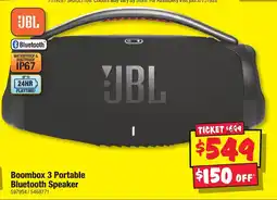 JB Hi-Fi Boombox 3 Portable Bluetooth Speaker offer