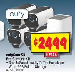 JB Hi-Fi eufyCam S3 Pro Camera Kit offer