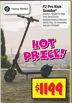 JB Hi-Fi F2 Pro Kick Scooter offer