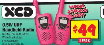 JB Hi-Fi 0.5W UHF Handheld Radio offer