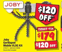 JB Hi-Fi Joby gorillapod mobile vlog kit offer