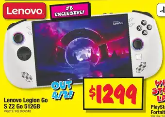 JB Hi-Fi Legion Go S Z2 Go offer