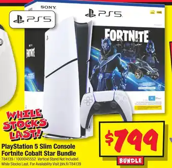 JB Hi-Fi PlayStation 5 Slim Console Fortnite Cobalt Star Bundle offer