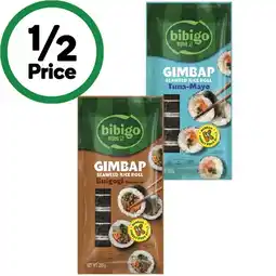 Woolworths Bibigo Gimbap Seaweed Rice Roll 250g – From the Freezer offer