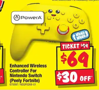 JB Hi-Fi Enhanced Wireless Controller For Nintendo Switch offer