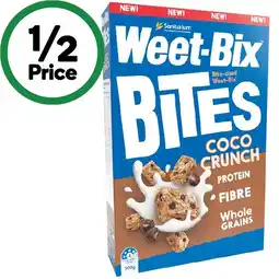 Woolworths Sanitarium Weet-Bix Bites 500-510g offer