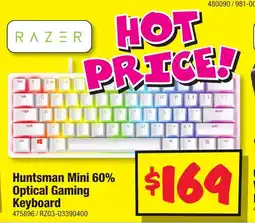 JB Hi-Fi Huntsman Mini 60% Optical Gaming Keyboard offer