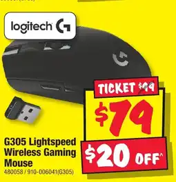 JB Hi-Fi G305 Lightspeed Wireless Gaming Mouse offer