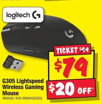 JB Hi-Fi G305 Lightspeed Wireless Gaming Mouse offer