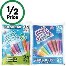 Woolworths Zooper Dooper Pk 24 x 70ml offer