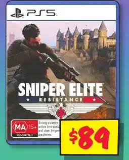 JB Hi-Fi Sniper elite resistance offer