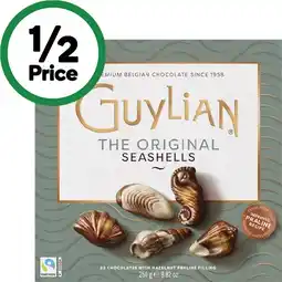 Woolworths Guylian Chocolate Seashells 250g offer