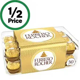 Woolworths Ferrero Rocher 375g Pk 30 offer