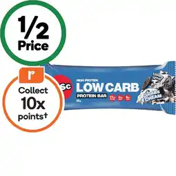 Woolworths BSc Low Carb High Protein Bar 45-60g offer