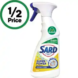 Woolworths Sard Laundry Stain Remover Spray 420-450ml offer