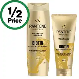 Woolworths Pantene Miracles Shampoo or Conditioner 350-375ml offer