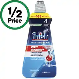 Woolworths Finish Rinse & Shine Dishwasher Aid 500ml offer