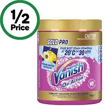 Woolworths Vanish Gold Pro Laundry Soaker 1 kg offer