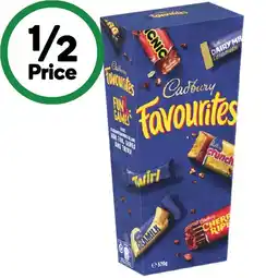 Woolworths Cadbury Favourites 520g offer