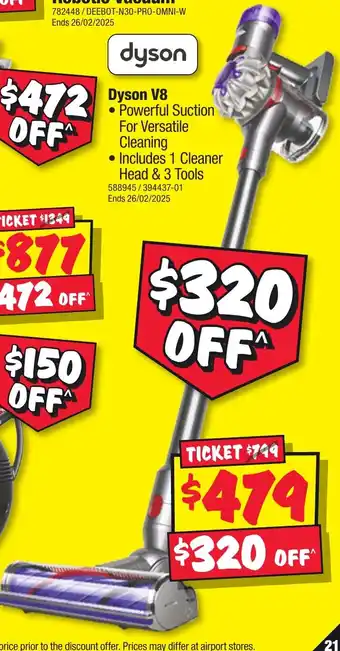 JB Hi-Fi Dyson V8 offer