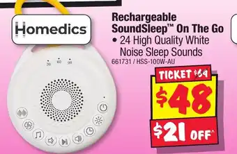 JB Hi-Fi Rechargeable soundsleep offer