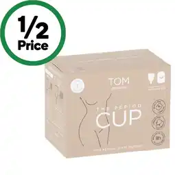 Woolworths TOM Organic Period Cup Size 1 offer