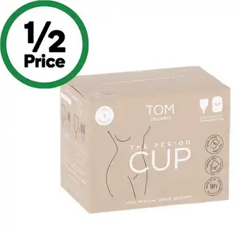 Woolworths TOM Organic Period Cup Size 1 offer